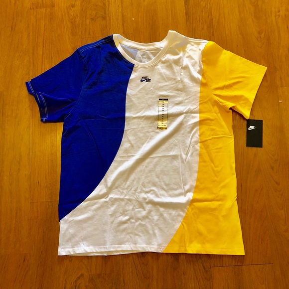 Nike Other - New Nike Blue/Yellow/White Short Sleeve Tee Shirt